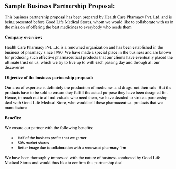 Collaboration Proposal Sample Lovely Business Proposals