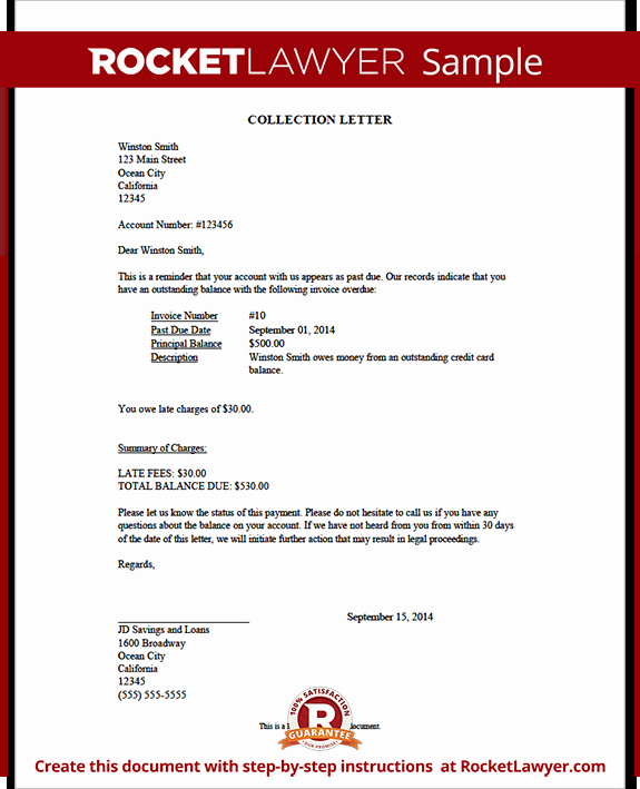 Collection Demand Letter Template Unique Collection Letter Sample Collection Letter Template