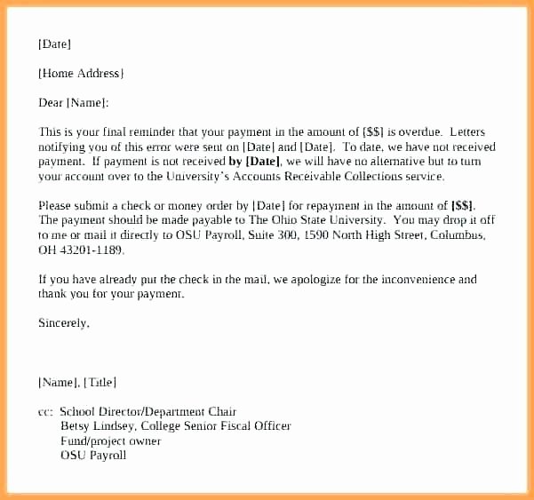 Collection Letter Final Notice Lovely 11 Collection Letter Template Final Notice