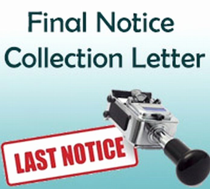 Collection Letter Final Notice Luxury Collection Letter