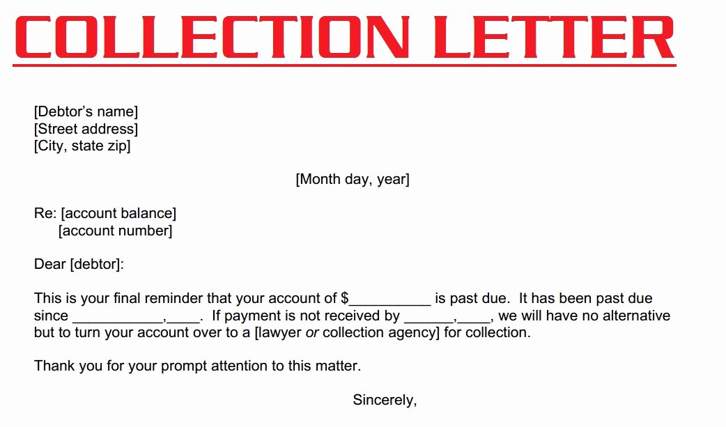 Collection Letters Final Notice Unique Collection Letter 3000 Sample Collection Letter