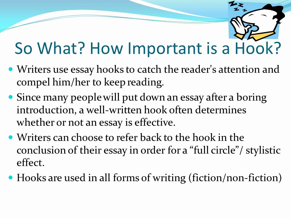 hook for essay about education