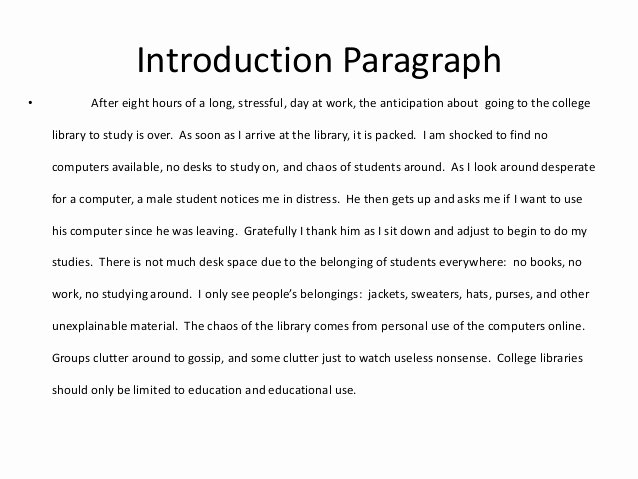 College Introduction Paragraph Examples Beautiful How to Write A College Essay
