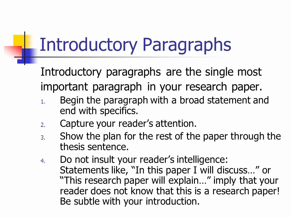 College Introduction Paragraph Examples Peterainsworth