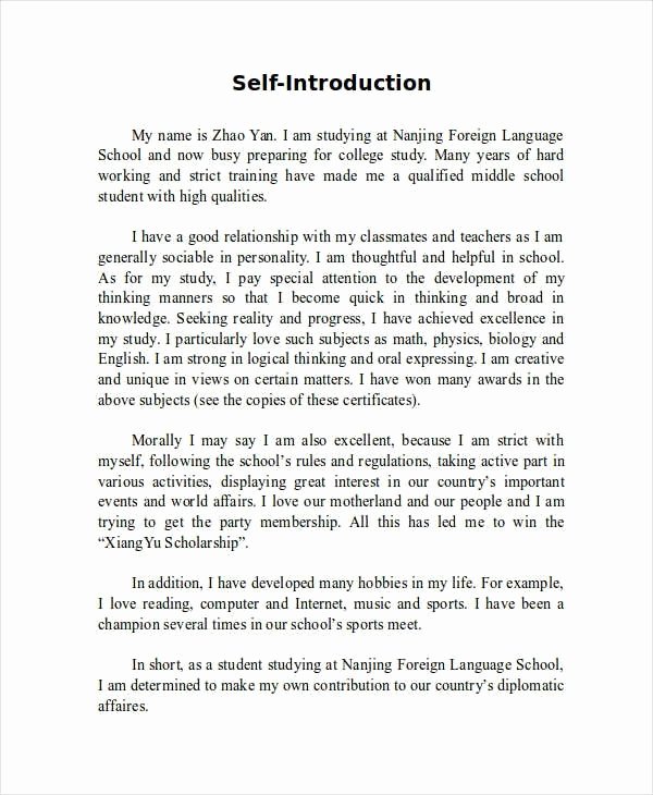 College Introduction Paragraph Examples