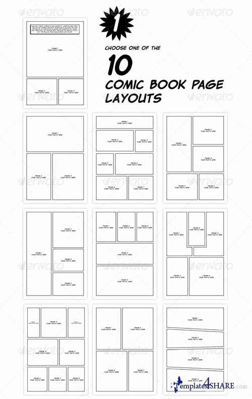 Comic Book Template Photoshop Fresh Free Psd Template File Page 44 Newdesignfile