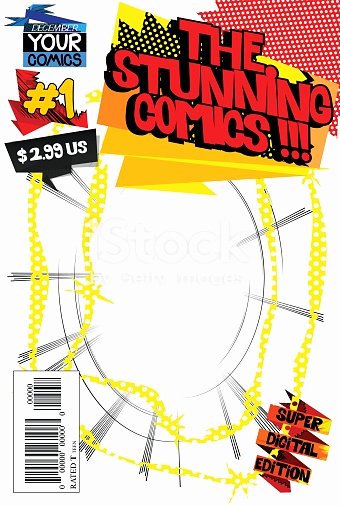 Comic Book Template Photoshop Lovely Editable Ic Book Cover Template Stock Vector Art