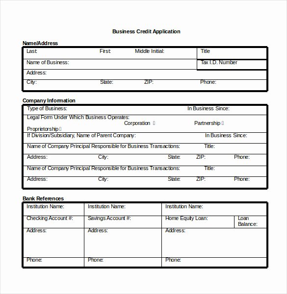 Commercial Credit Application Awesome Application Templates – 20 Free Word Excel Pdf