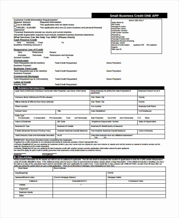 Commercial Credit Application Fresh 21 Free Credit Application forms