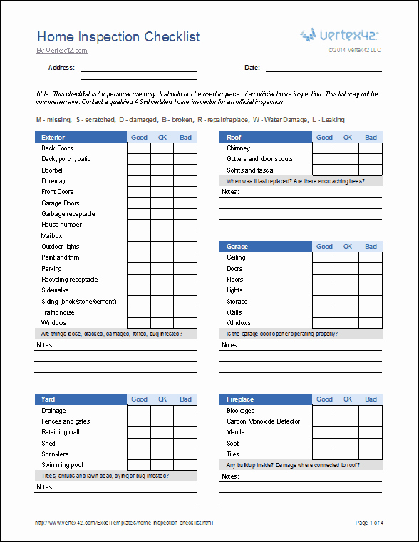 Commercial Property Inspection Checklist Best Of Home Inspection Checklist