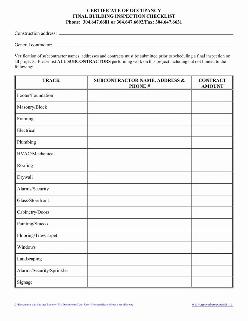 Commercial Property Inspection Checklist Inspirational Exterioruilding Inspection Checklist Template