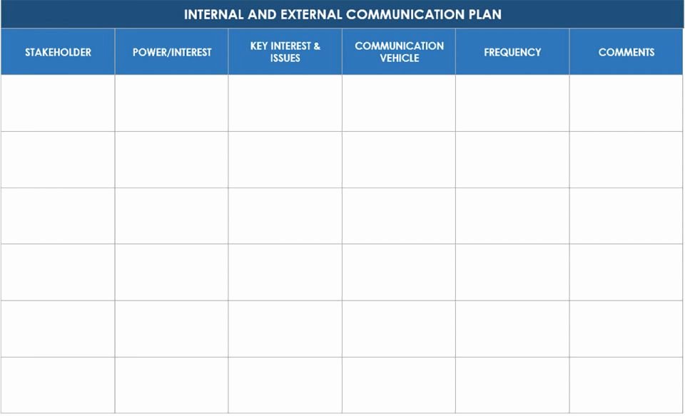 Communication Matrix Template Awesome Free Munication Strategy Templates and Samples