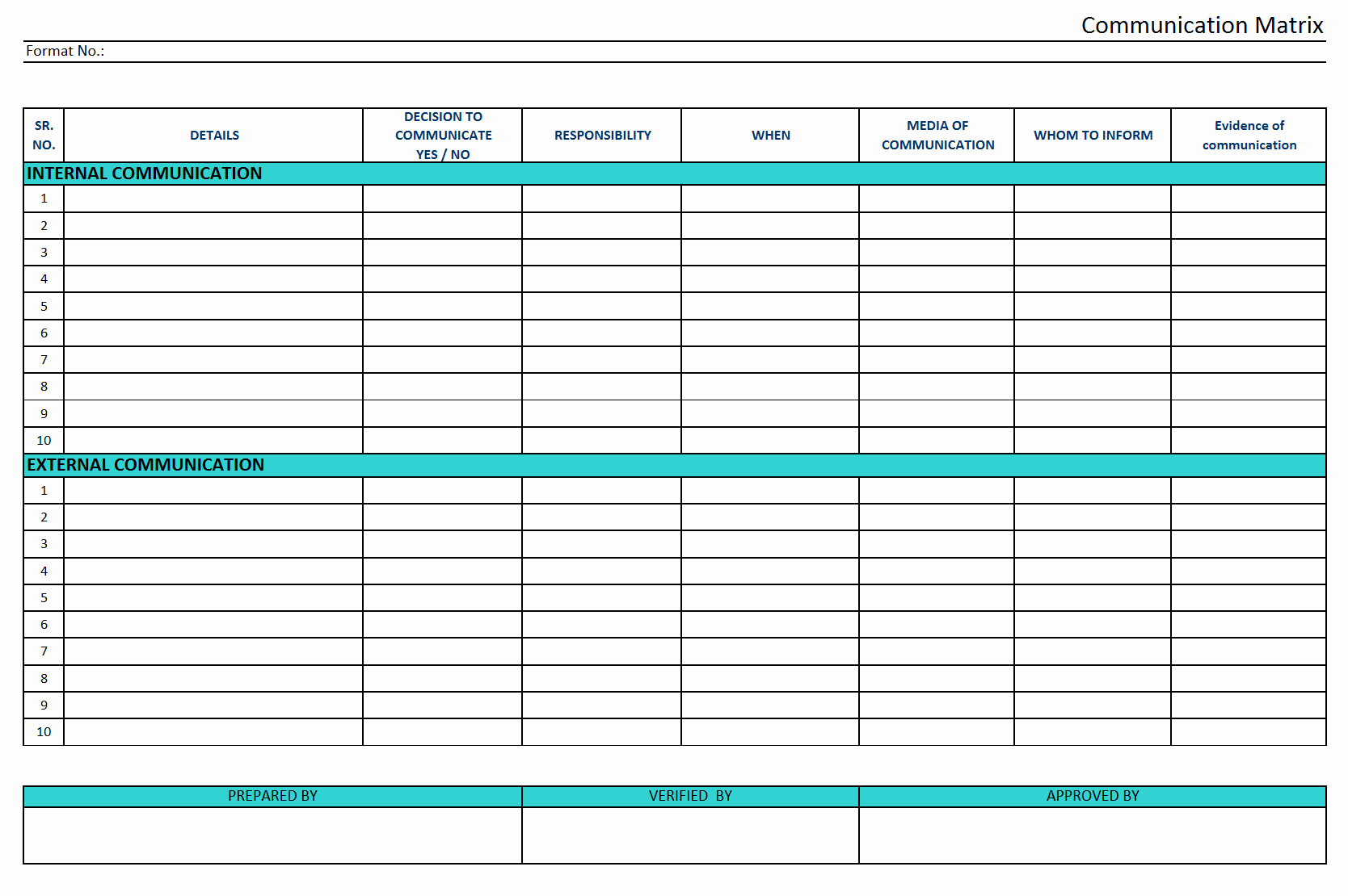 Communication Matrix Template Unique Blog Archives Deluxeturbabit