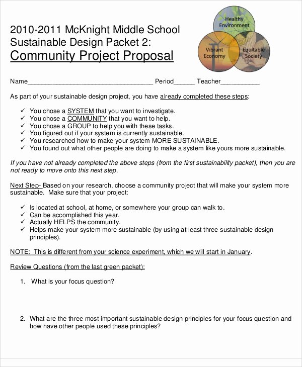 Community Project Proposal Beautiful School Project Proposal Templates 10 Free Word Pdf