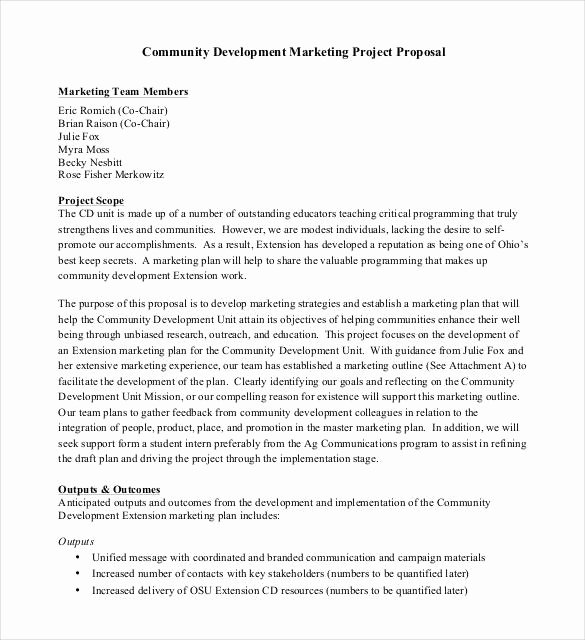 Community Project Proposal Best Of 47 Project Proposal Templates Doc Pdf