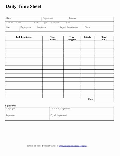 Community Service Paper Pdf Lovely Daily Time Sheet form