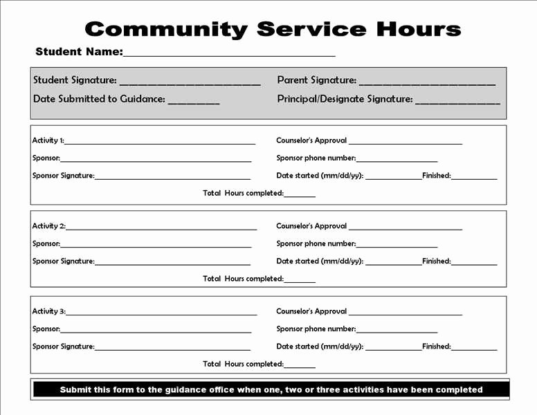 Community Service Paper Pdf Luxury Munity Service form College Homework Help and Line