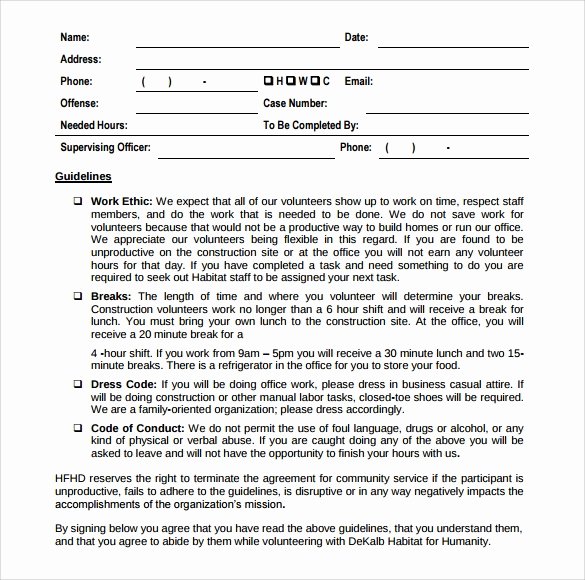 Community Service Paper Pdf Unique Munity Service Letter 7 Download Free Documents In