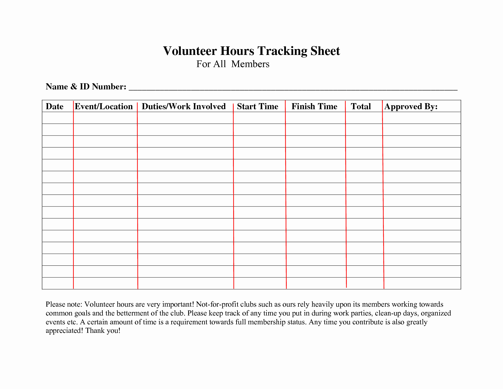 Community Service Paper Pdf Unique Volunteer Hours Log Sheet Template forms