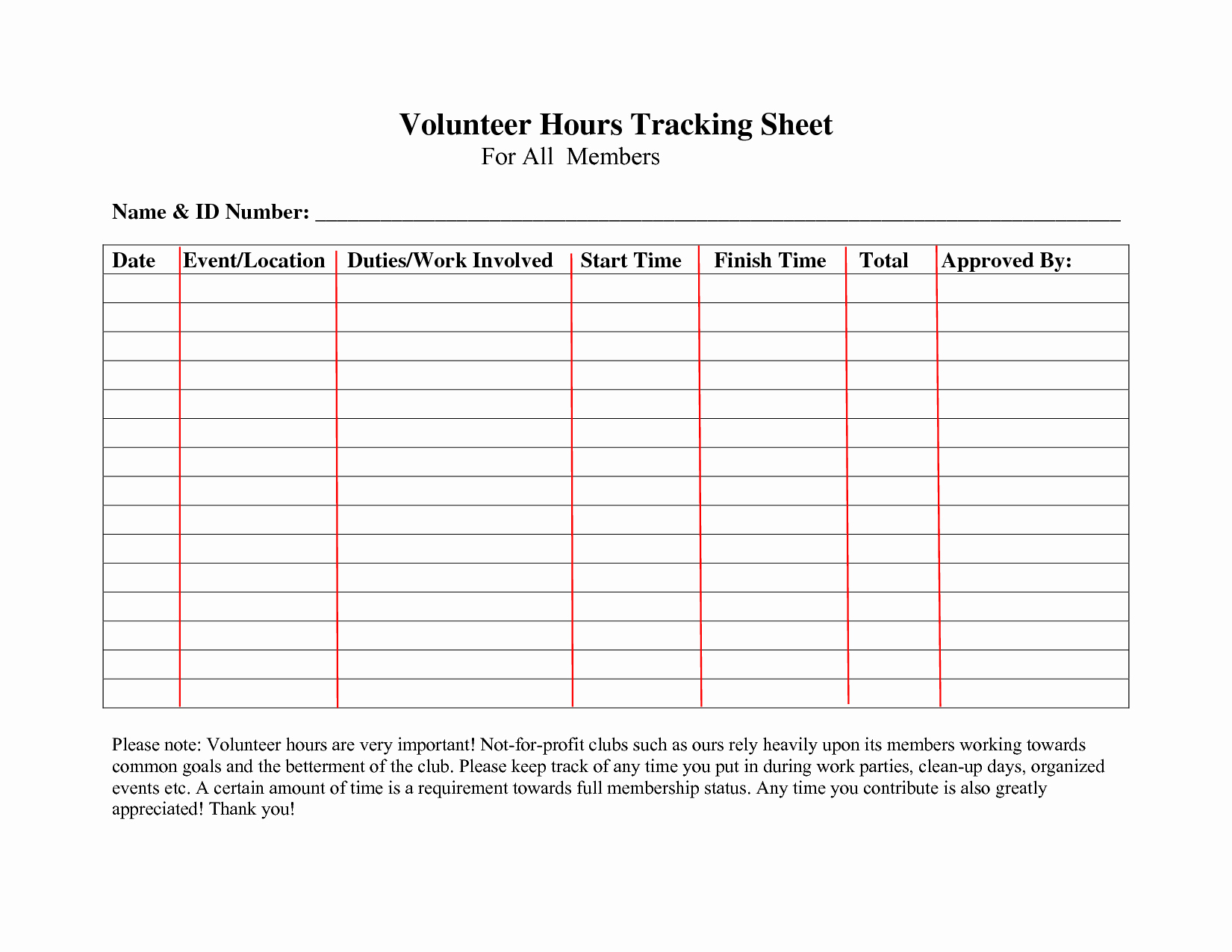 Community Service Paper Pdf Unique Volunteer Hours Log Sheet Template forms