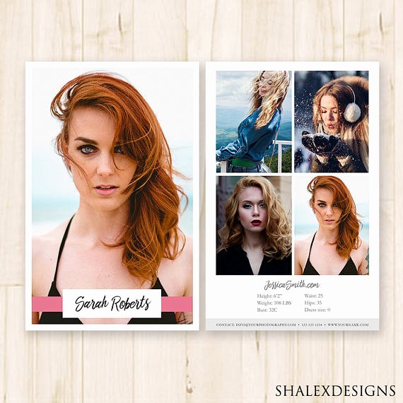 Comp Card Template Psd Download Awesome Modeling P Card Template Model P Card Fashion