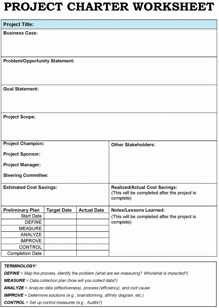 Company Charter Example Elegant Project Charter Template