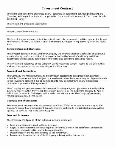 Company Equipment Use and Return Policy Agreement Awesome 32 Sample Contract Templates In Microsoft Word