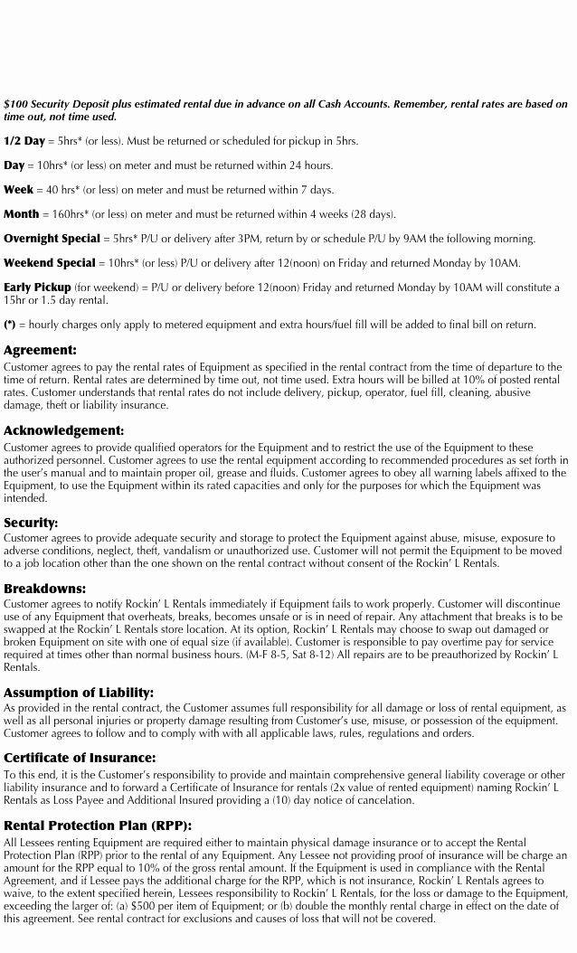 Company Equipment Use And Return Policy Template