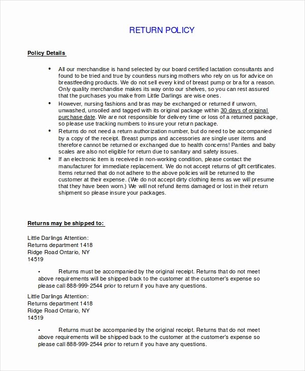 Company Equipment Use And Return Policy Agreement
