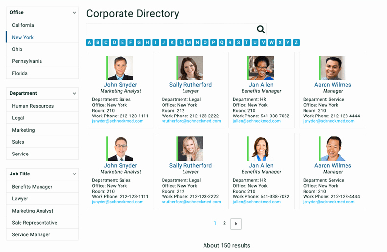 Company Phone Directory Template Beautiful Build A Corporate Directory with Point Search Gate