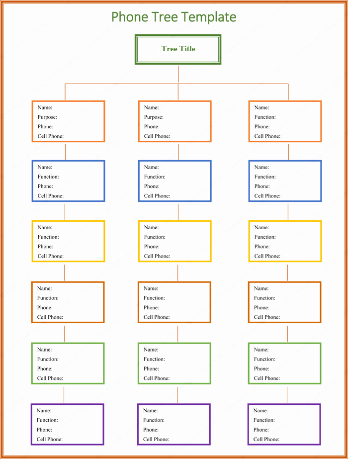 Company Phone Directory Template Unique Phone Tree Template for Word and Excel Dotxes