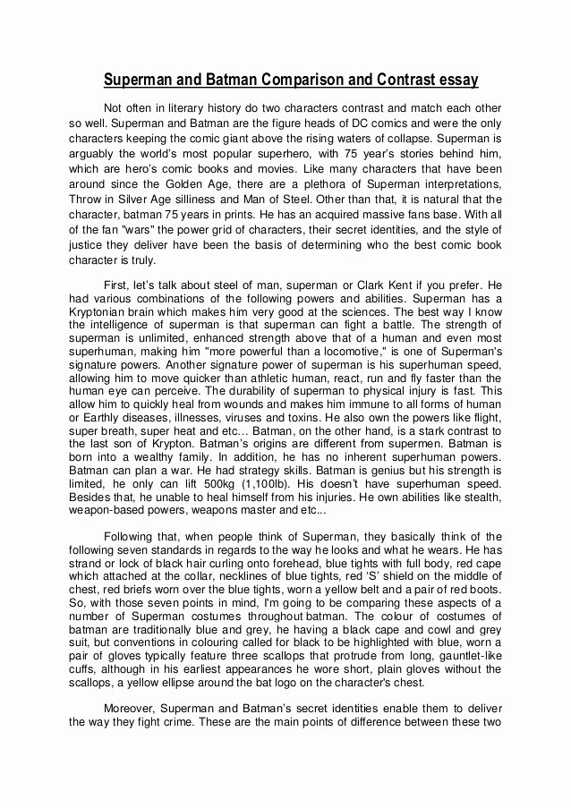 compare and contrast essay introduction paragraph