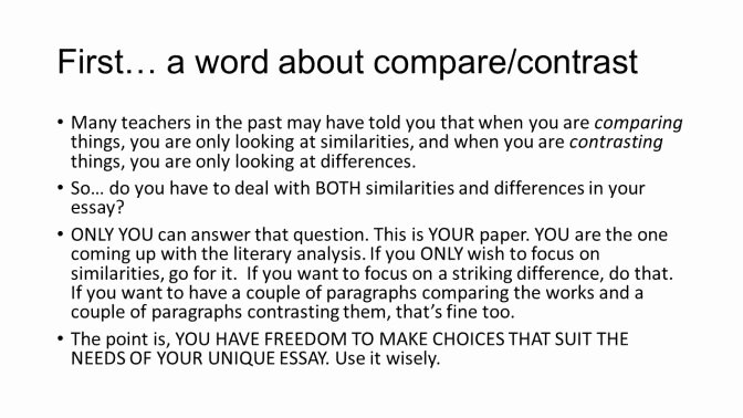 Compare and Contrast Introduction Sample Beautiful How to Start A Parison and Contrast Essay How to Write