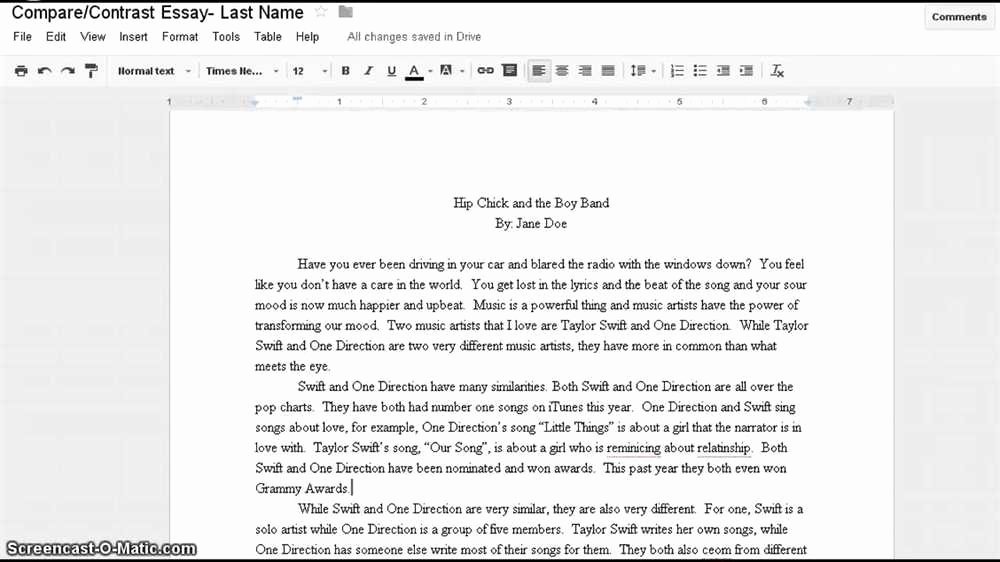 Compare and Contrast Introduction Sample Luxury Write A Parative Essay 24x7 Support Professional