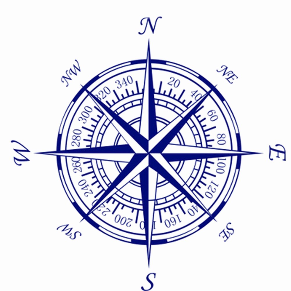 Compass Rose Print Out Beautiful Pass Nautical Pass Rose Wall Art Stickers Decals