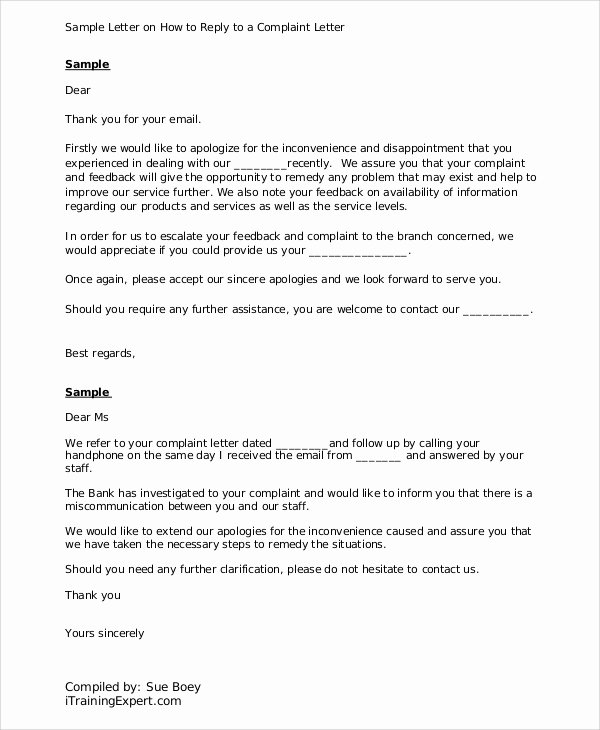 Complaint Response Template Elegant Reply to Patient Plaint Letter Template