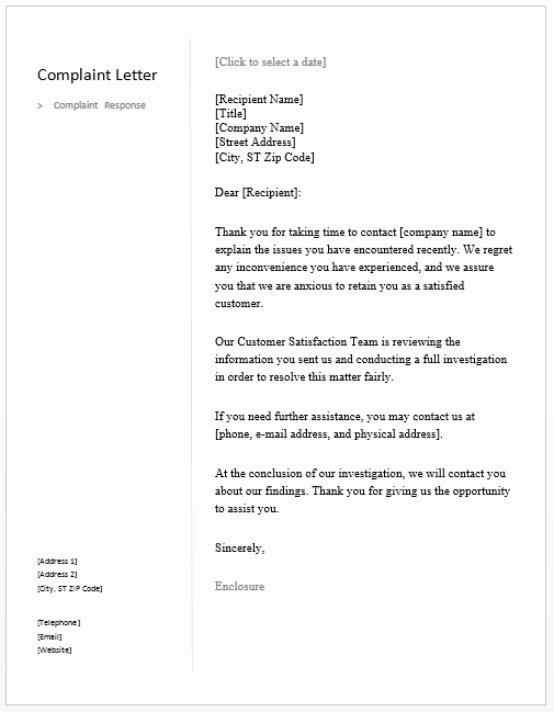 Complaint Response Template Luxury Letter Template for Unpaid Wages Example Request Employer