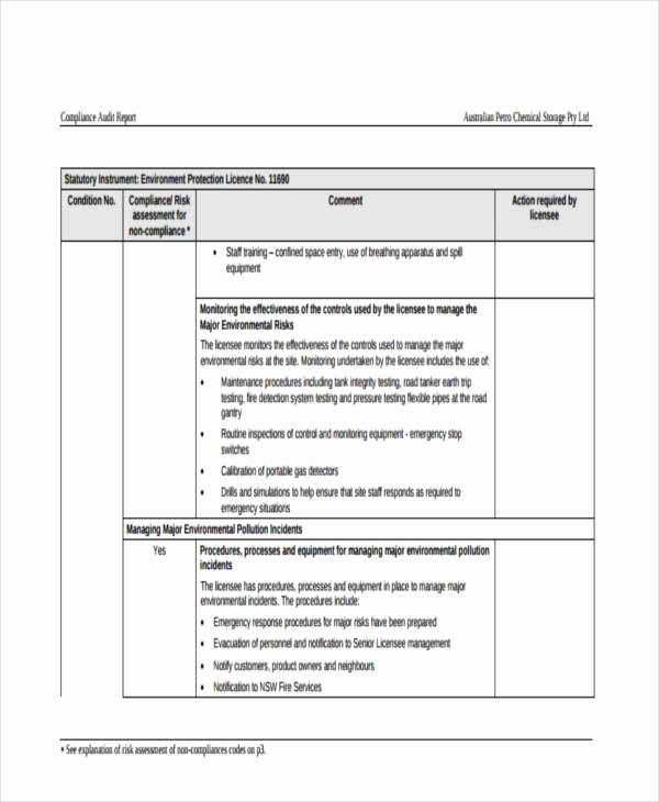 Compliance Audit Report Template Awesome 12 Pliance Report Templates