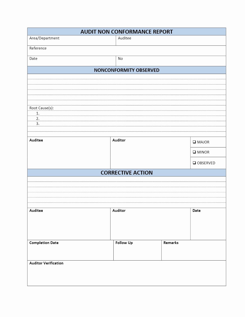 Compliance Audit Report Template Best Of Free Microsoft Word Templates Part 2