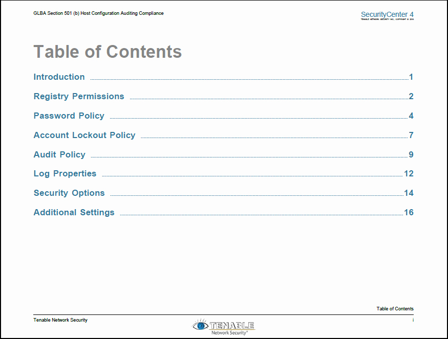 Compliance Audit Report Template Unique Glba Section 501 B Host Configuration Auditing