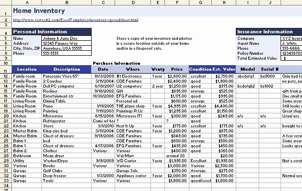 Computer Hardware Inventory Excel Template Lovely Download A Free Home Inventory Spreadsheet