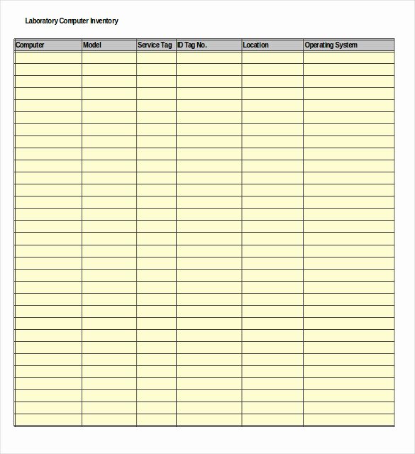 Computer Inventory Template Beautiful 17 Excel Inventory Templates – Free Sample Example