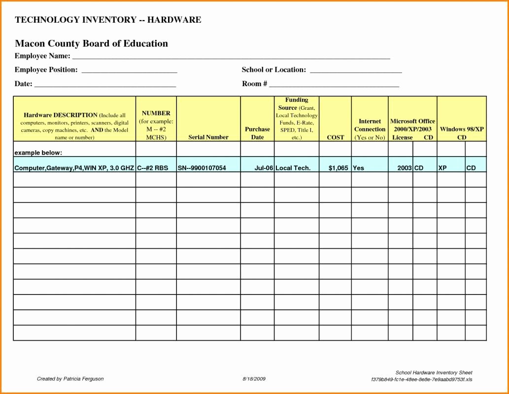 Computer Inventory Template Best Of Puter Inventory List Excel Spreadsheet