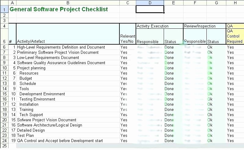 Computer Repair Checklist Template Luxury Server Checklist Template Excel – Syncla