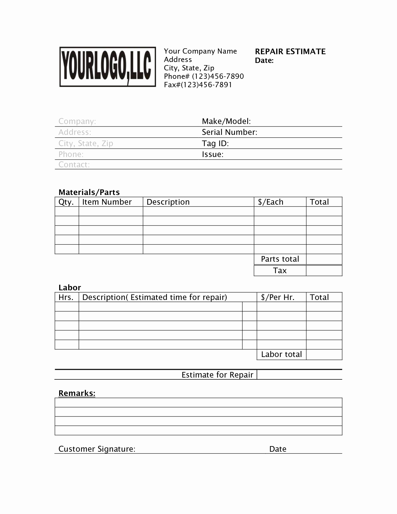 Computer Repair forms Templates Fresh Quotes About Home Maintenance 20 Quotes