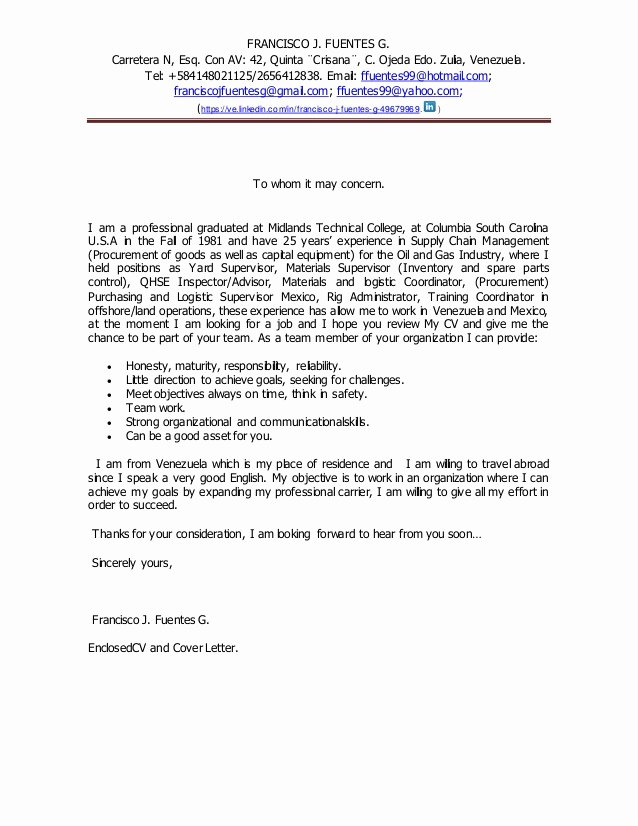 Concerned Letter Sample Luxury Cover Letter to whom It May Concern Engl