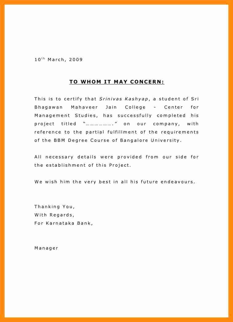 Concerned Letter Sample Unique Letters to whom It May Concern format Cover Letter