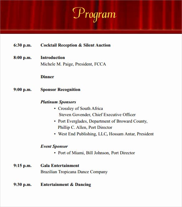 Concert Program Template Free Luxury 38 event Program Templates Pdf Doc