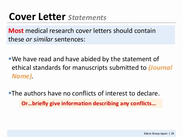 Conflict Of Interest Letter Elegant How to Write A Manuscript