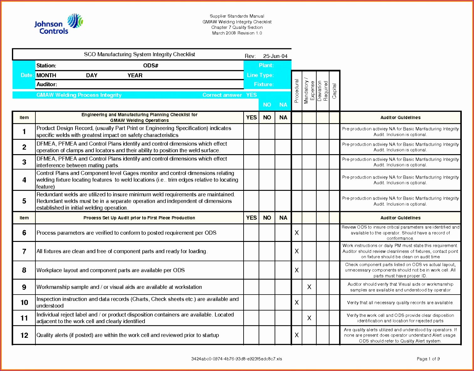 Construction Checklist Template Excel Awesome 11 Quality Checklist Template Excel Exceltemplates